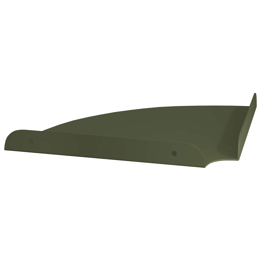 vidaXL Półka wisząca z półką 2 pcs Zielony oliwkowy 24 x 24 x 2 cm