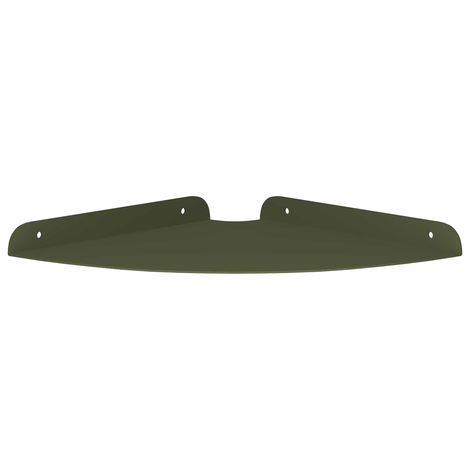 vidaXL Półka wisząca z półką 4 pcs Zielony oliwkowy 24 x 24 x 2 cm