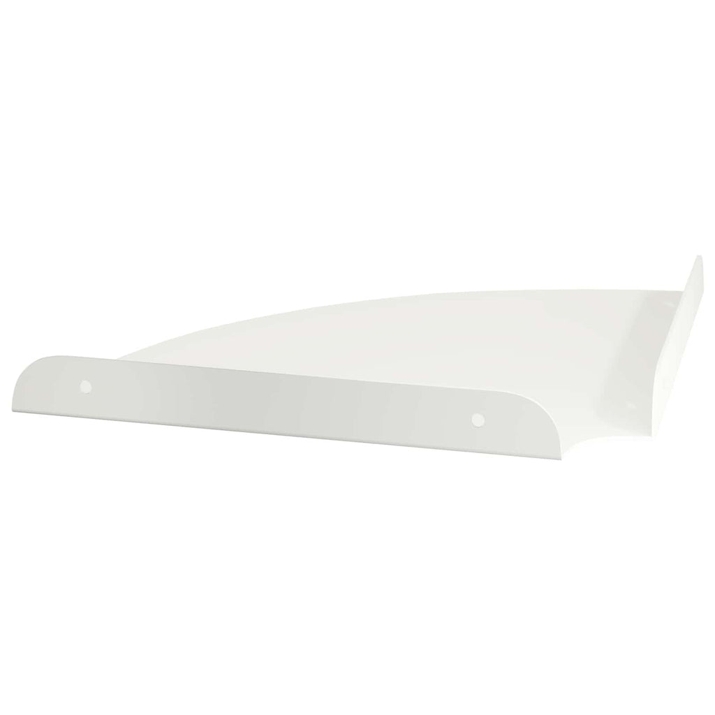 vidaXL Półka wisząca z półką 2 pcs Biały 24 x 24 x 2 cm