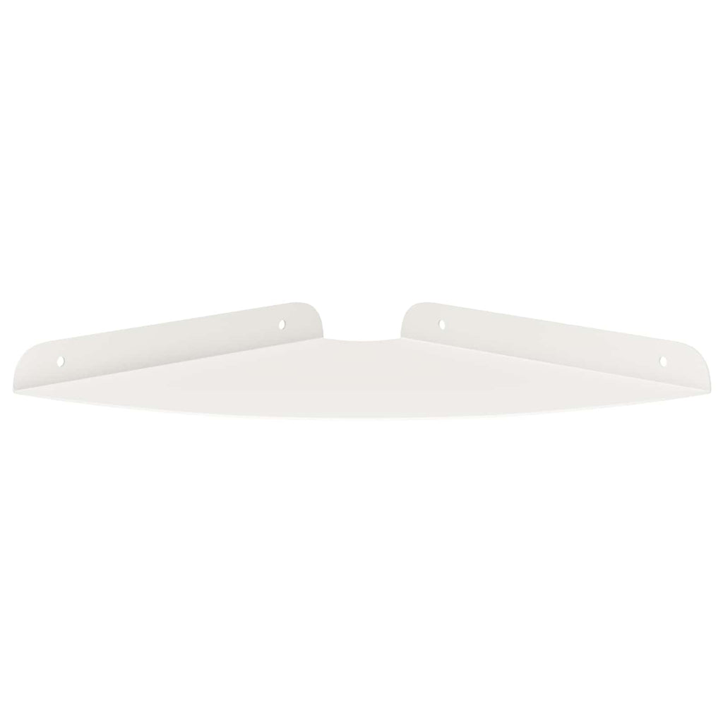 vidaXL Półka wisząca z półką 2 pcs Biały 24 x 24 x 2 cm