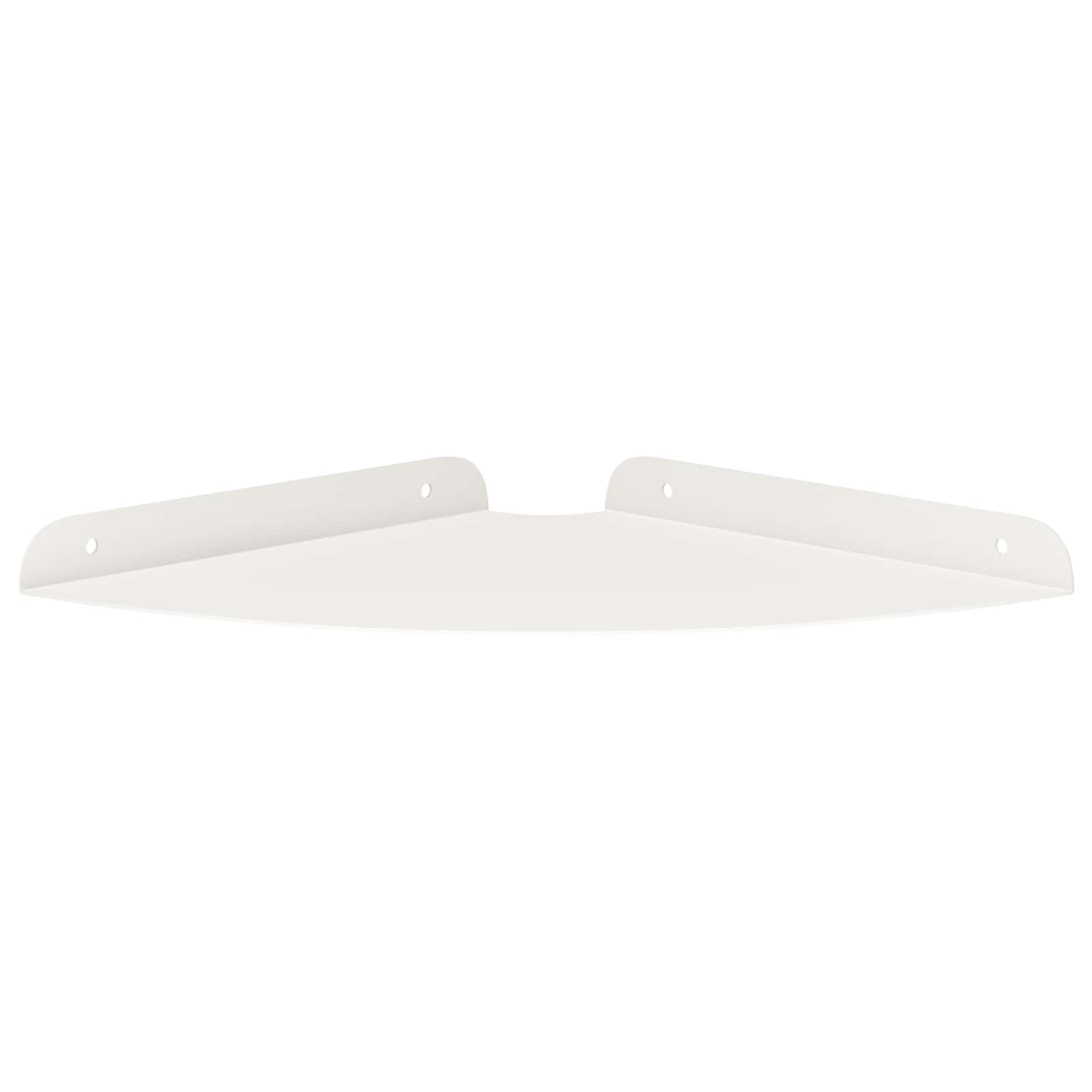 vidaXL Półka wisząca z półką 2 pcs Biały 24 x 24 x 2 cm