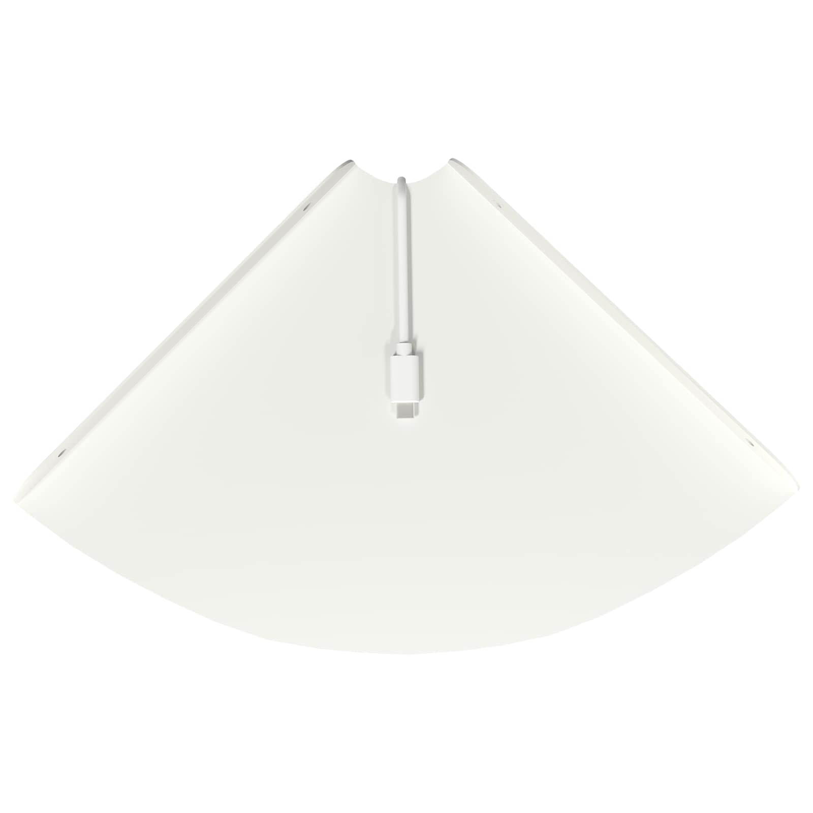 vidaXL Półka wisząca z półką 2 pcs Biały 24 x 24 x 2 cm