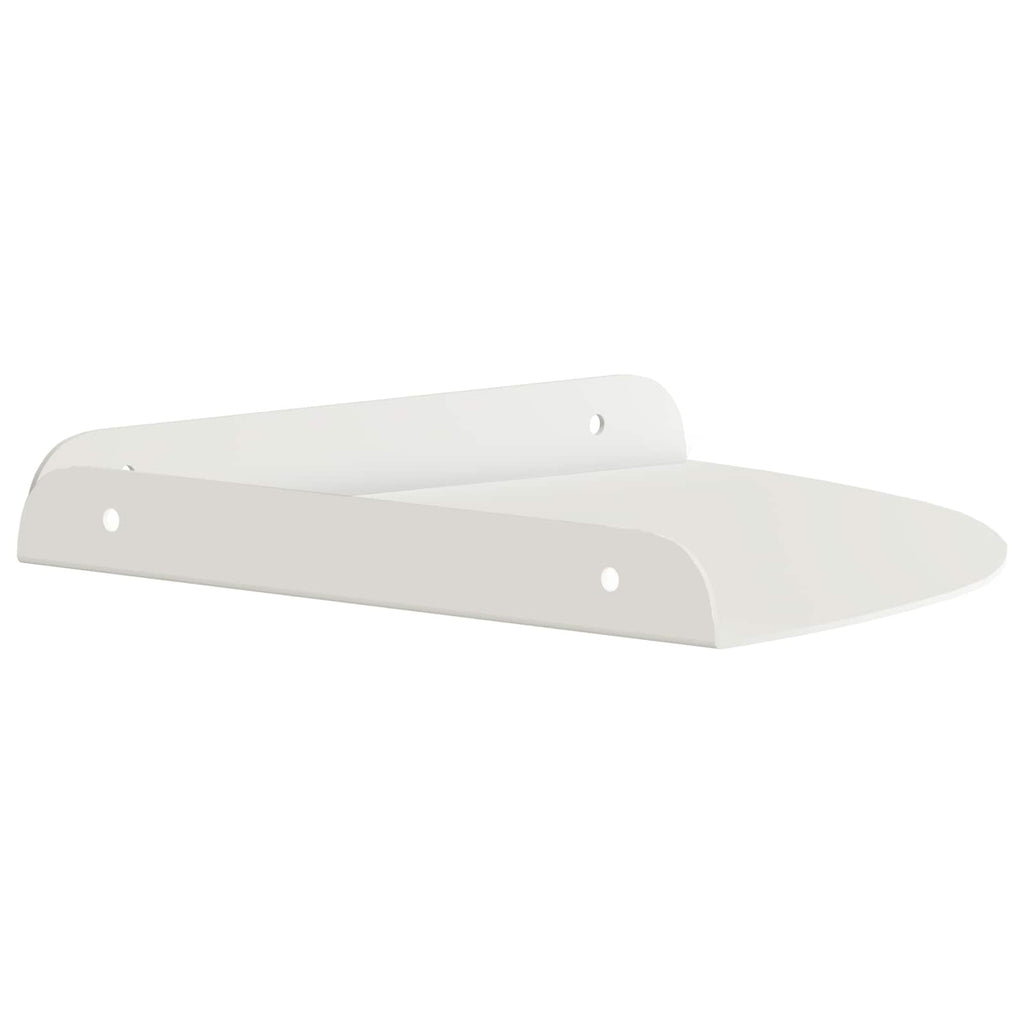 vidaXL Półka wisząca z półką 2 pcs Biały 24 x 24 x 2 cm