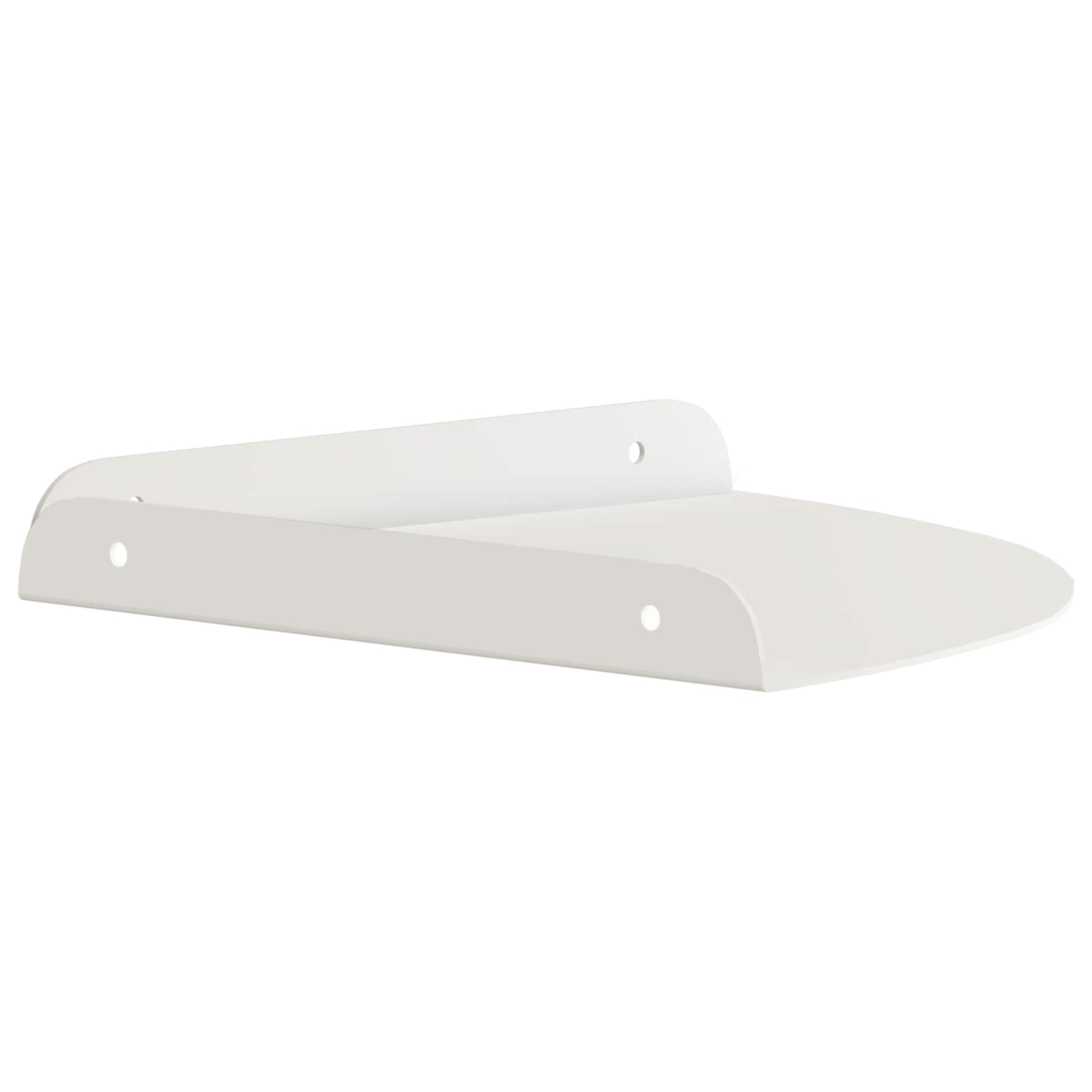 vidaXL Półka wisząca z półką 2 pcs Biały 24 x 24 x 2 cm