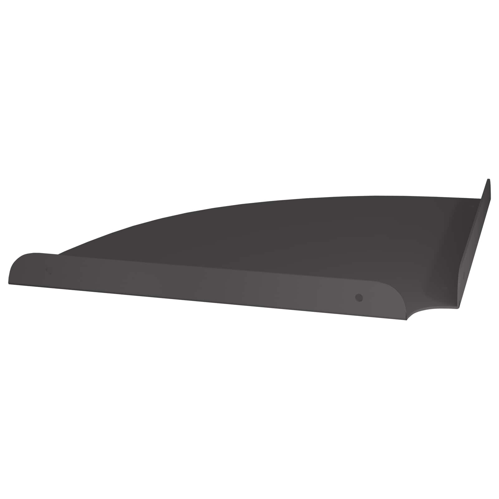 vidaXL Pływająca Półka w Rogu z półką 2 pcs Czarny 30 x 30 x 2 cm