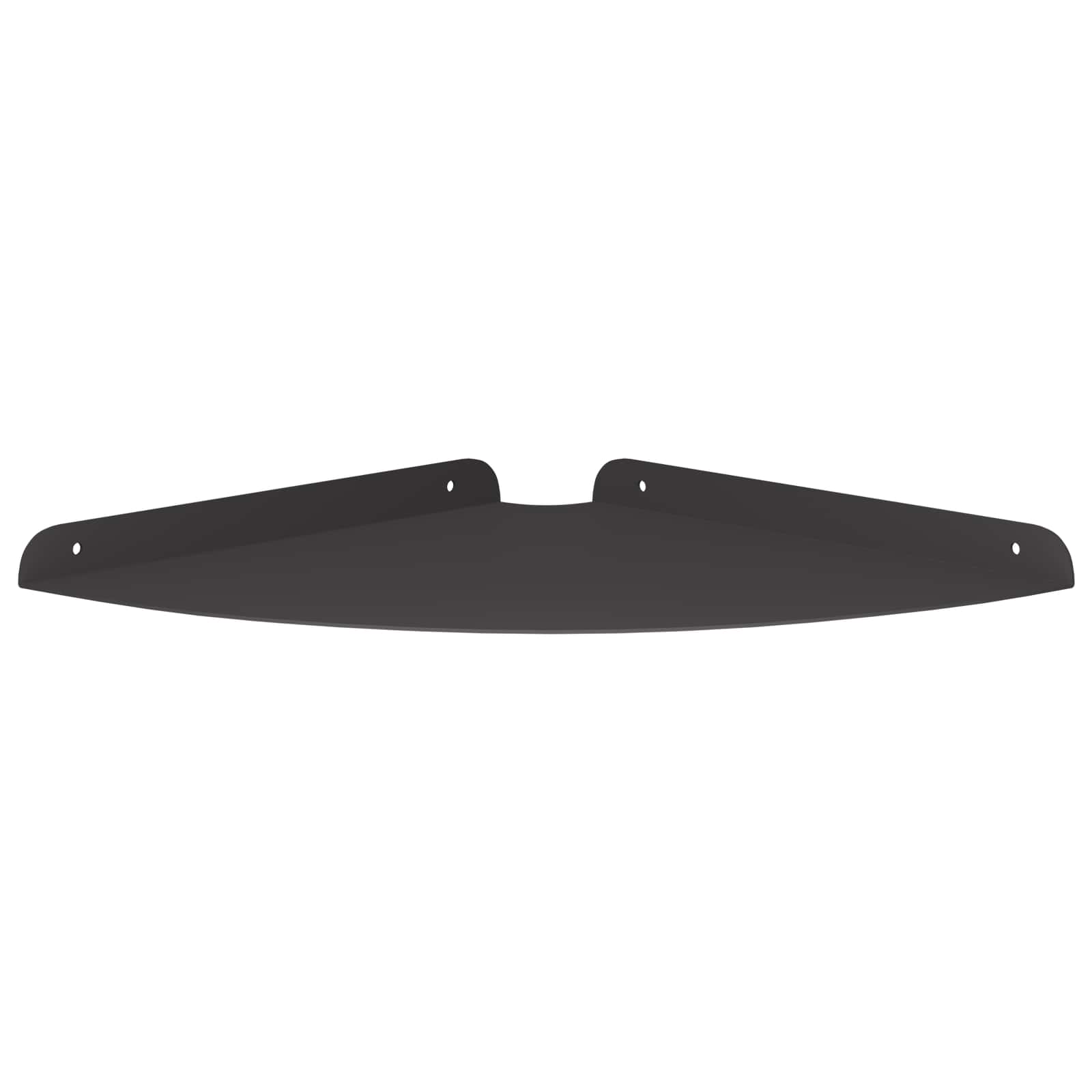 vidaXL Pływająca Półka w Rogu z półką 2 pcs Czarny 30 x 30 x 2 cm