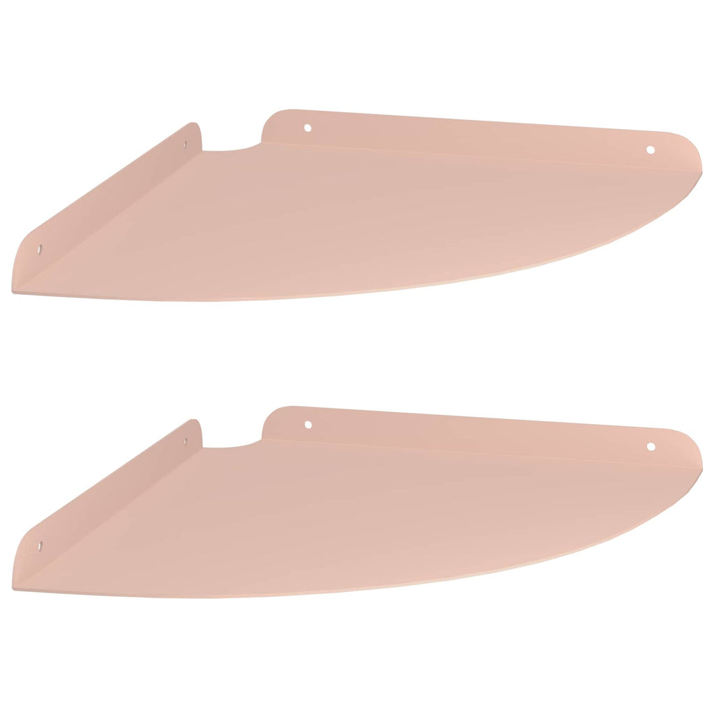 vidaXL Półka wisząca z półką 2 pcs Różowy 30 x 30 x 2 cm
