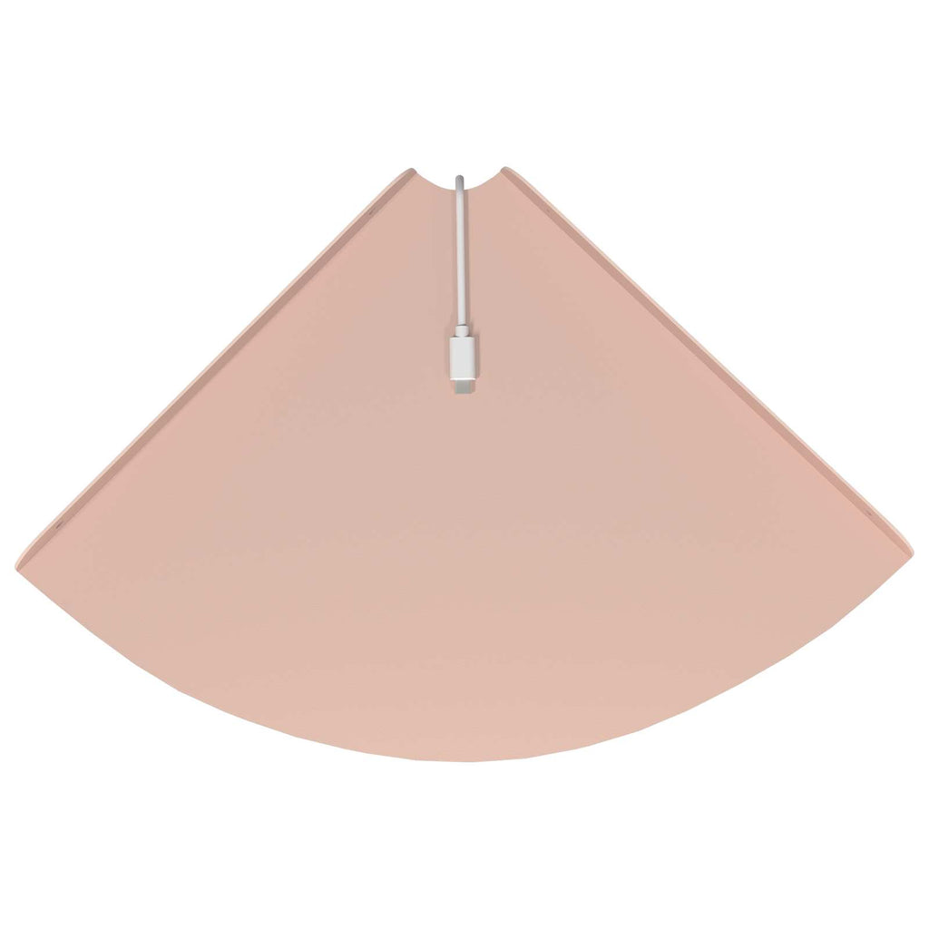 vidaXL Półka wisząca z półką 2 pcs Różowy 30 x 30 x 2 cm