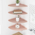 vidaXL Półka wisząca z półką 4 pcs Różowy 30 x 30 x 2 cm