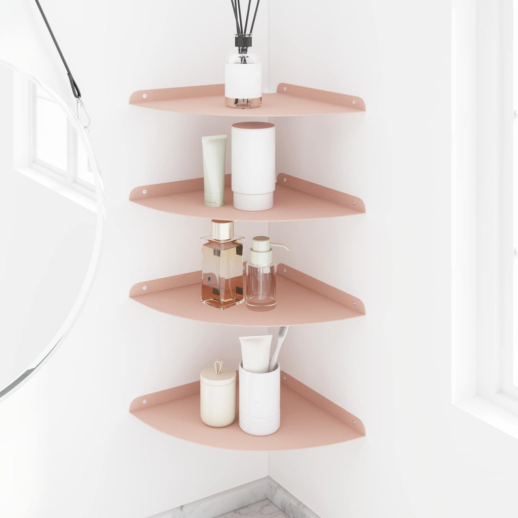 vidaXL Półka wisząca z półką 4 pcs Różowy 30 x 30 x 2 cm