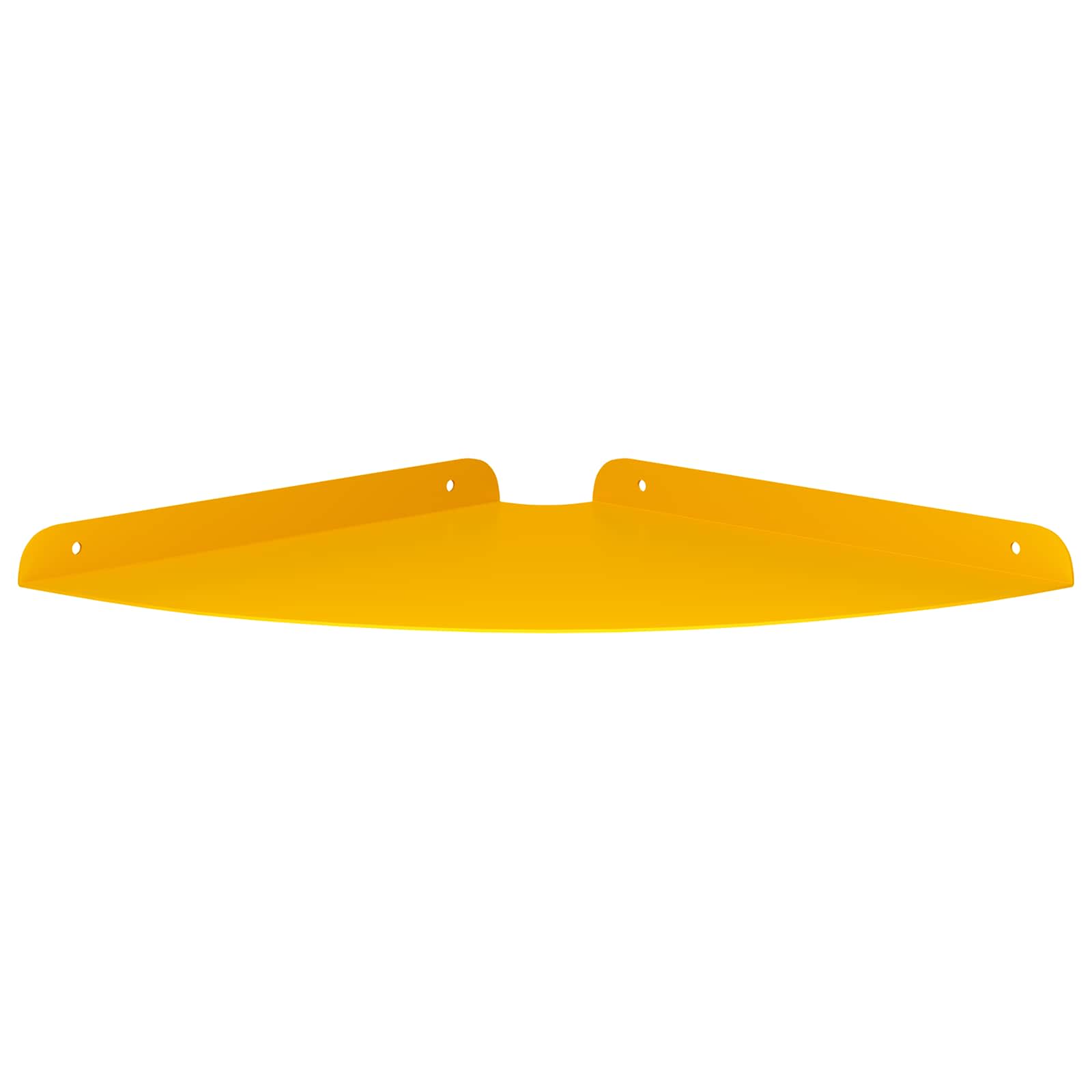 vidaXL Półka wisząca z półką 2 pcs Musztardowy Żółty 30 x 30 x 2 cm