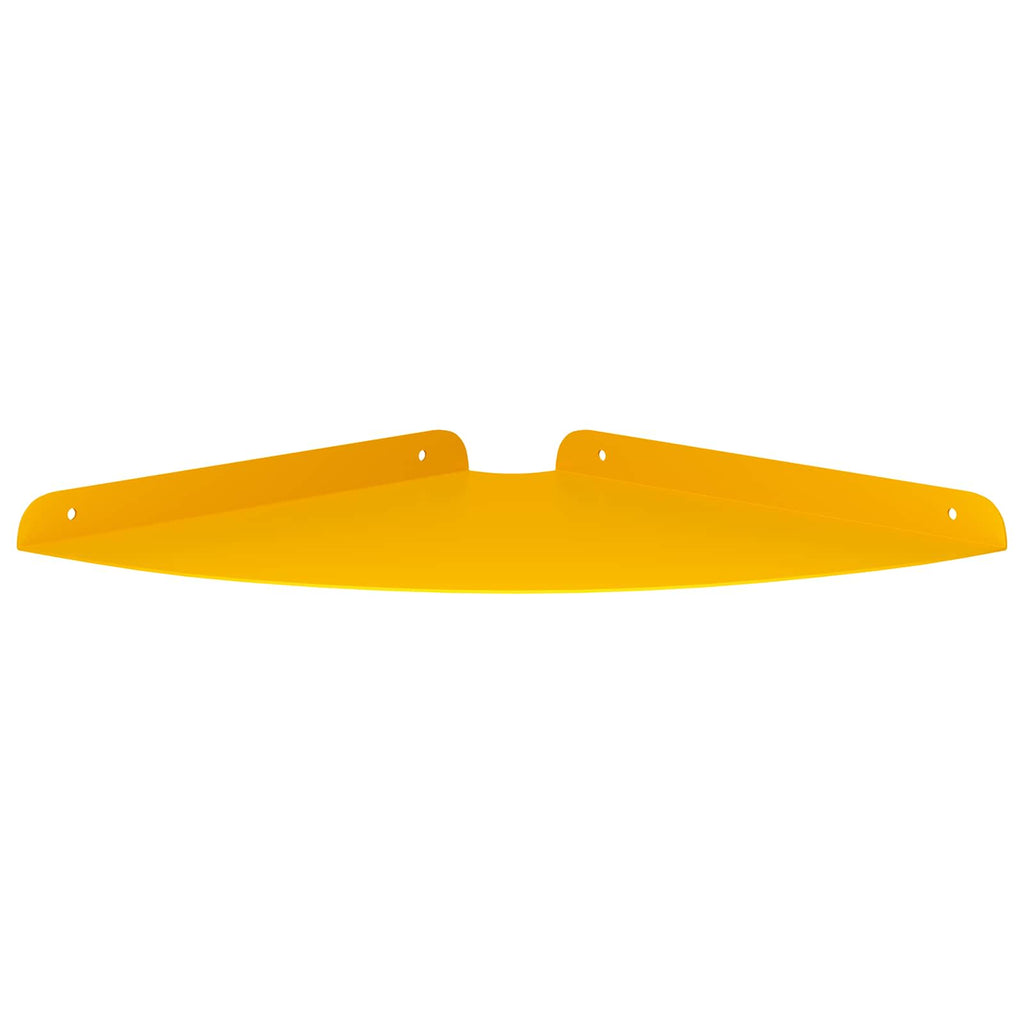 vidaXL Półka wisząca z półką 4 pcs Musztardowy Żółty 30 x 30 x 2 cm