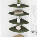 vidaXL Półka wisząca z półką 4 pcs oliwkowy 30 x 30 x 2 cm