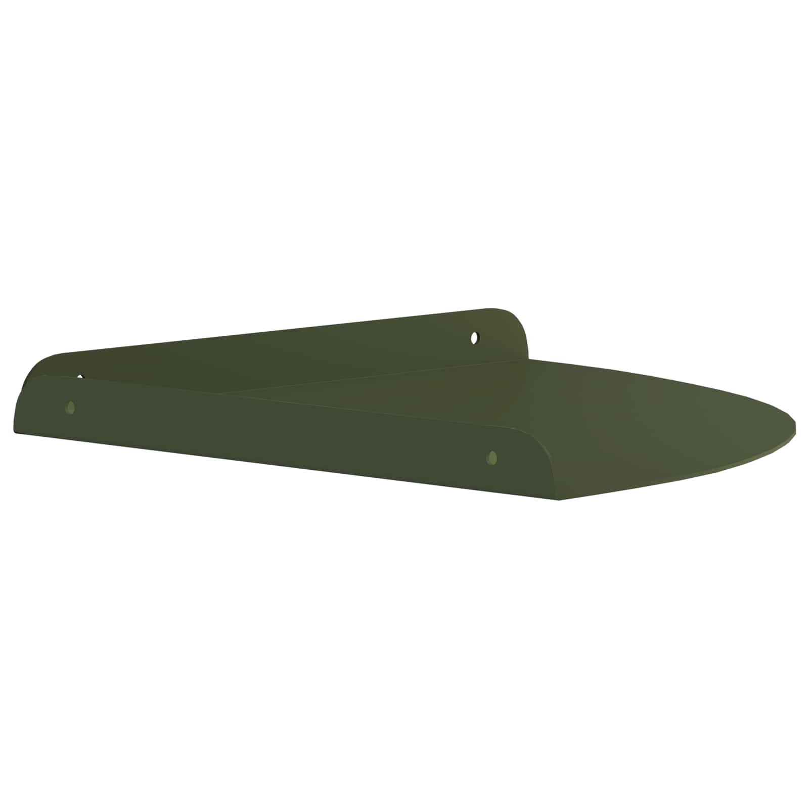 vidaXL Półka wisząca z półką 4 pcs oliwkowy 30 x 30 x 2 cm