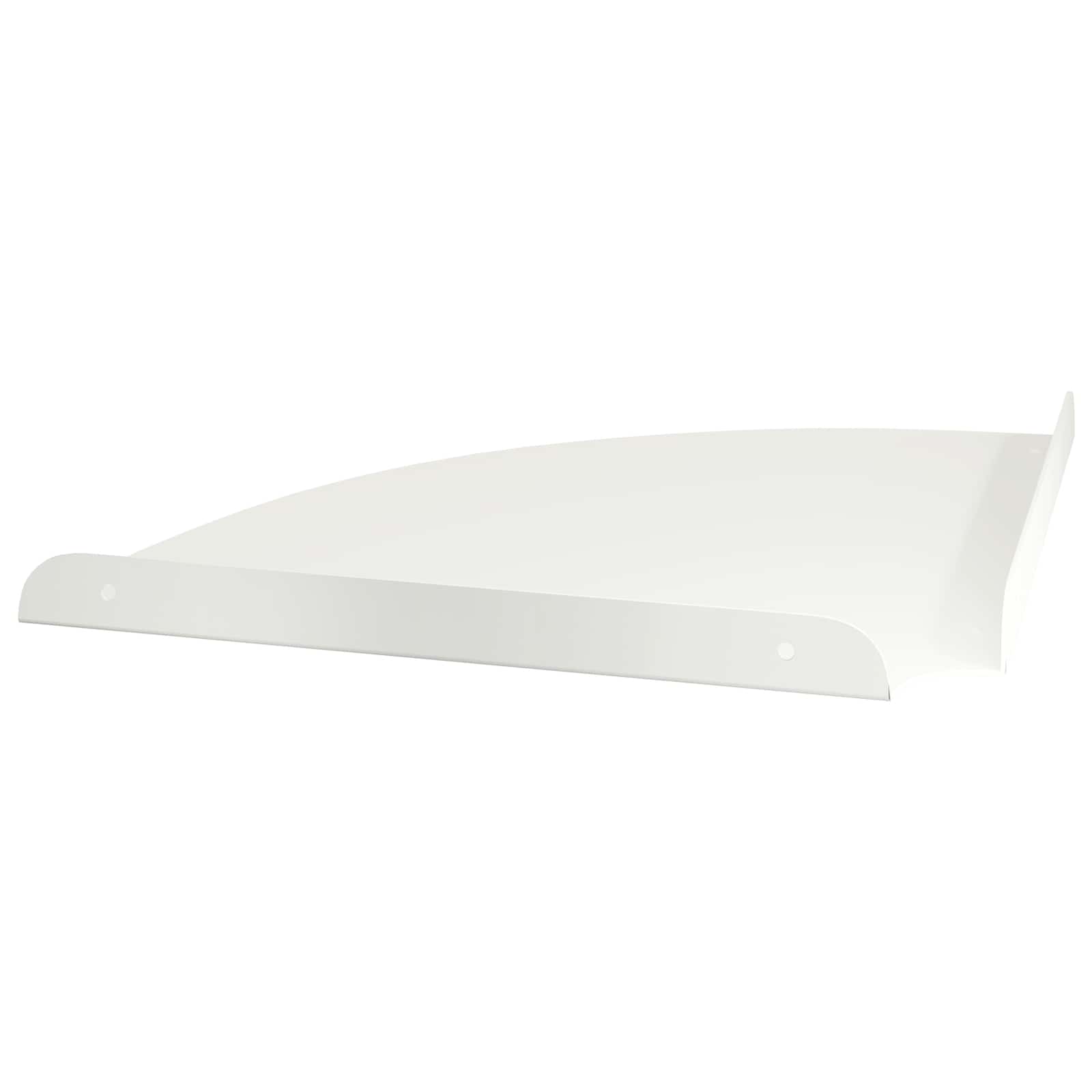 vidaXL Półka wisząca z półką 2 pcs Biały 30 x 30 x 2 cm
