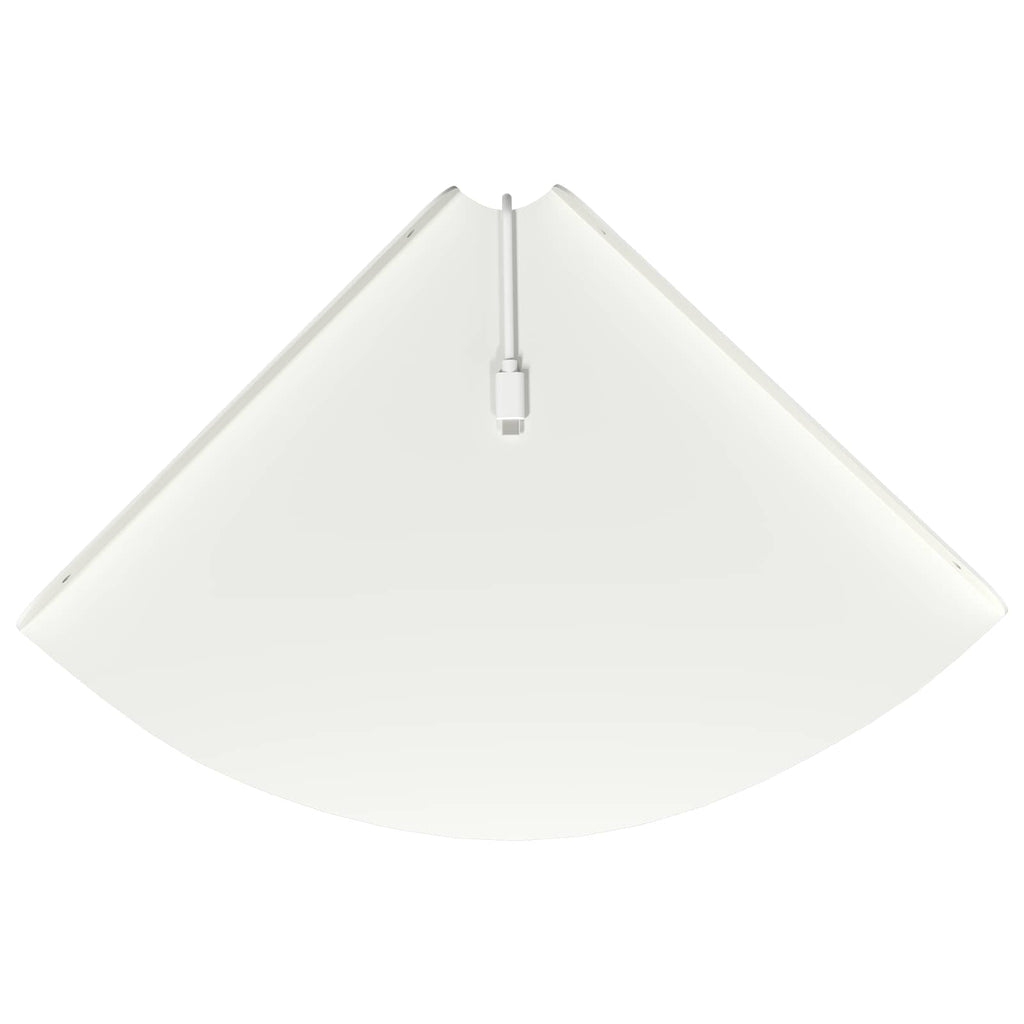 vidaXL Półka wisząca z półką 2 pcs Biały 30 x 30 x 2 cm