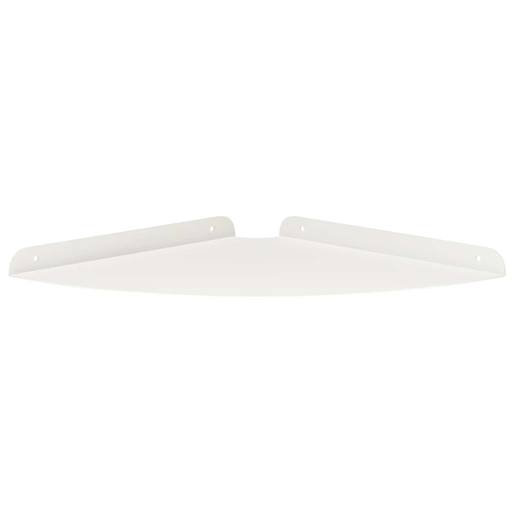 vidaXL Półka wisząca z półką 4 pcs Biały 30 x 30 x 2 cm