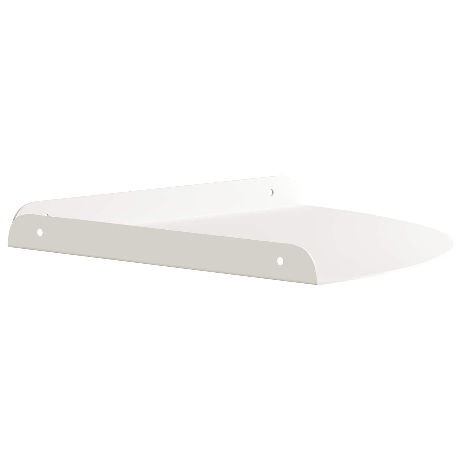 vidaXL Półka wisząca z półką 4 pcs Biały 30 x 30 x 2 cm