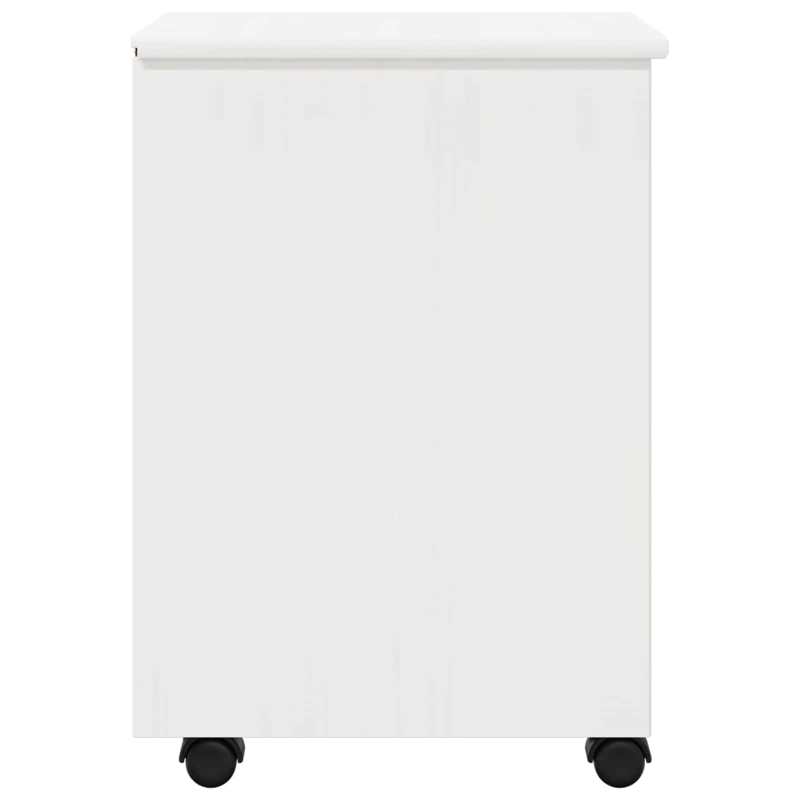 vidaXL Rolkowa szafka Biały 34 x 39 x 56 cm Lite drewno sosnowe