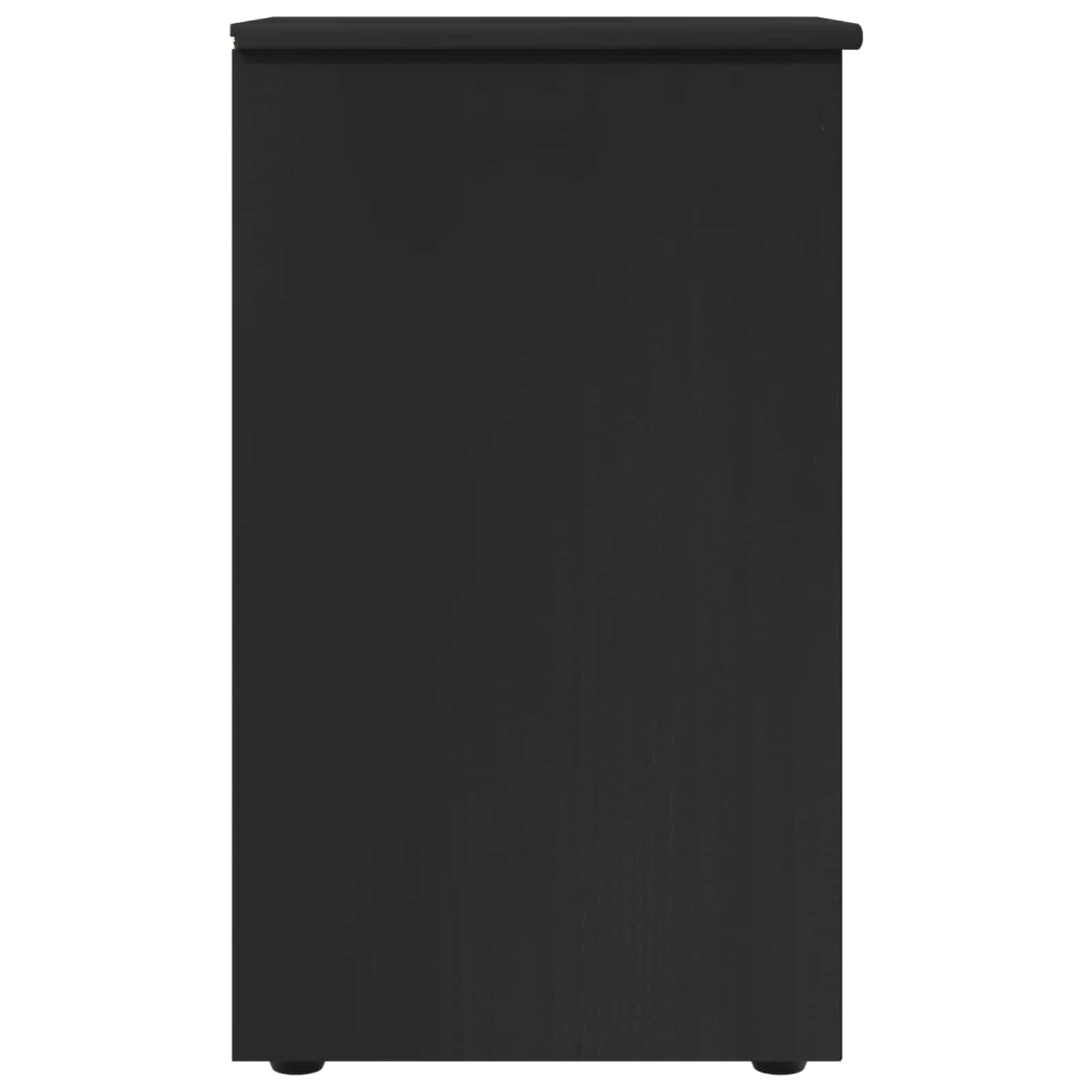 vidaXL Szafkowy Czarny 34 x 39 x 61,5 cm Lite drewno sosnowe