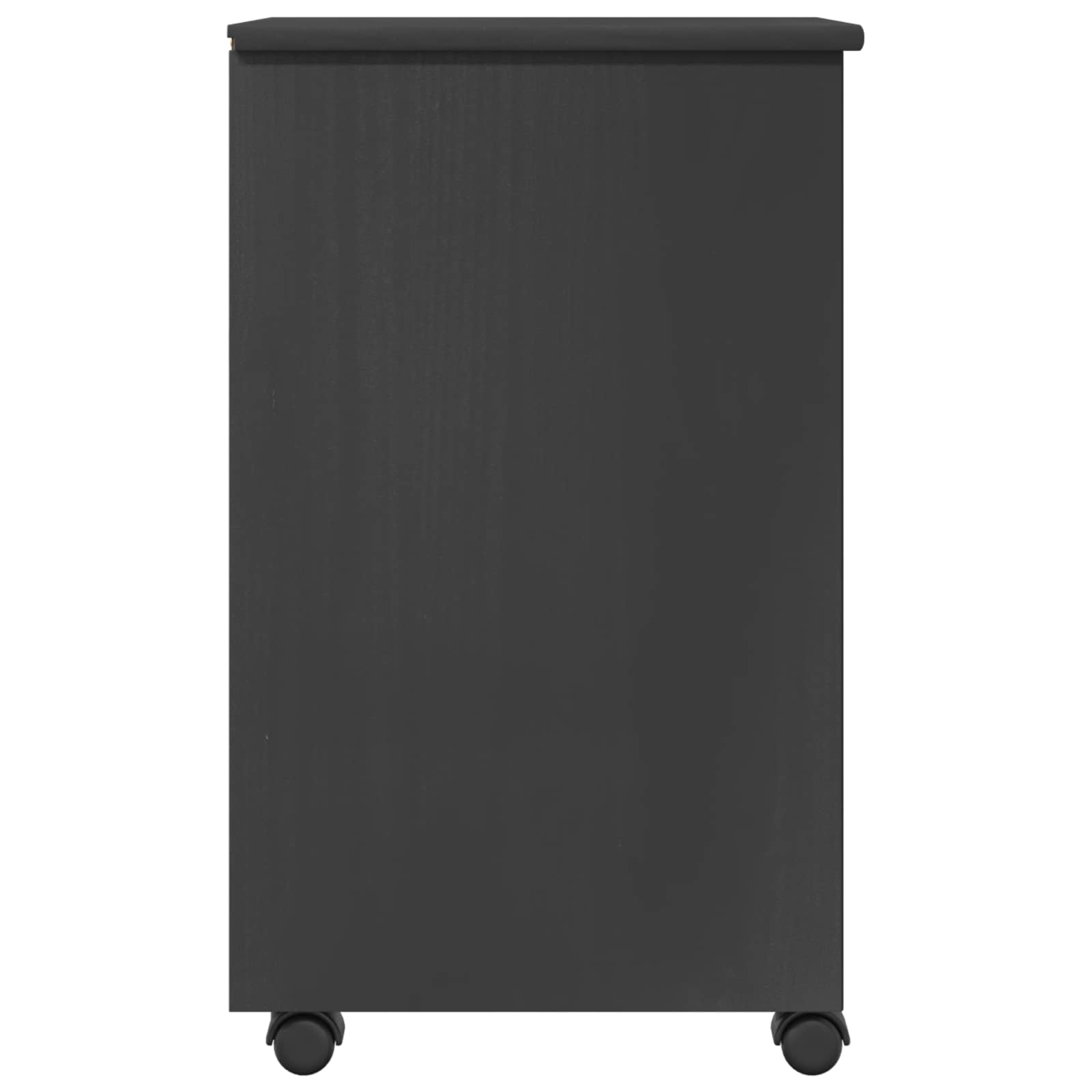 vidaXL Rolkowa szafka Szary 34 x 39 x 65,5 cm Lite drewno sosnowe