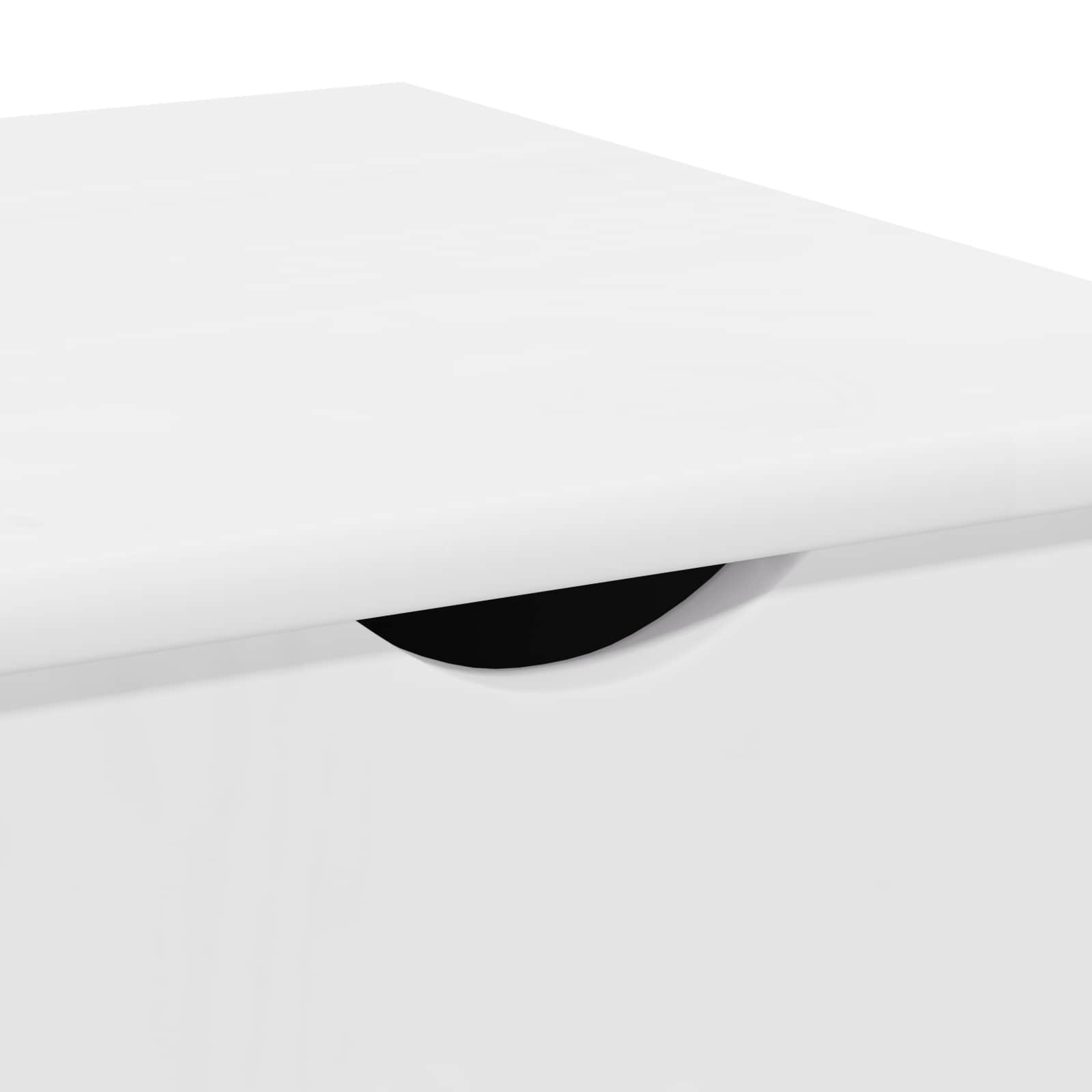 vidaXL Rolkowa szafka Biały 34 x 39 x 65,5 cm Lite drewno sosnowe