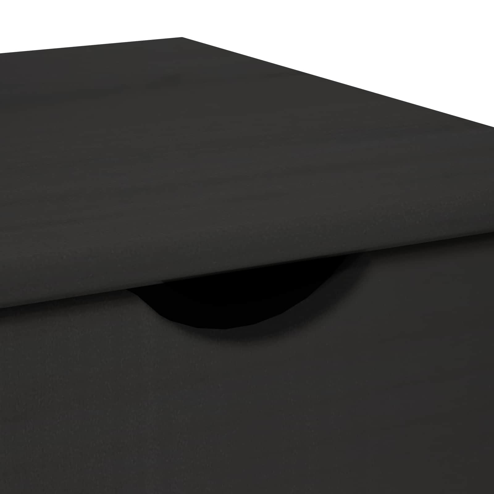 vidaXL Rolkowa szafka Czarny 34 x 39 x 65,5 cm Lite drewno sosnowe