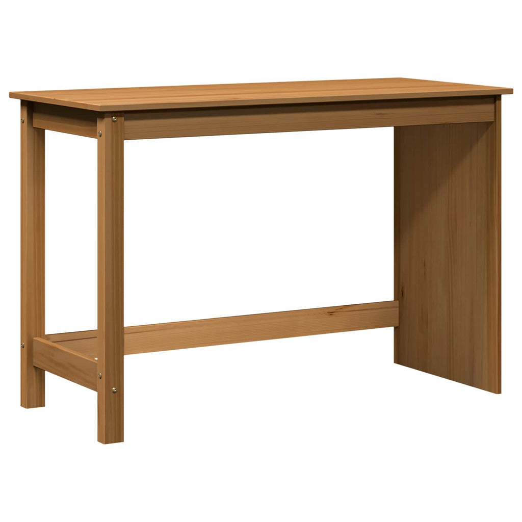vidaXL Biurko Miodowy brąz 112 x 50 x 75 cm Lite drewno sosnowe