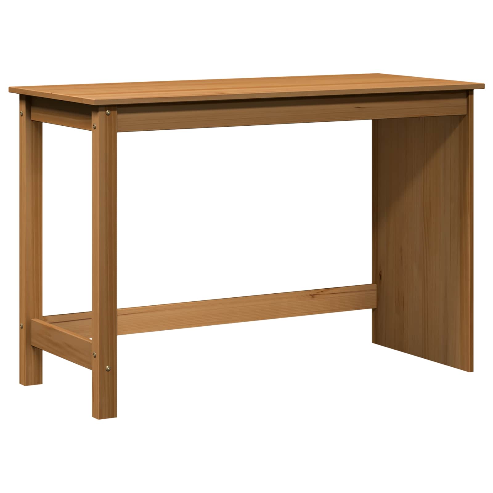 vidaXL Biurko Miodowy brąz 112 x 50 x 75 cm Lite drewno sosnowe