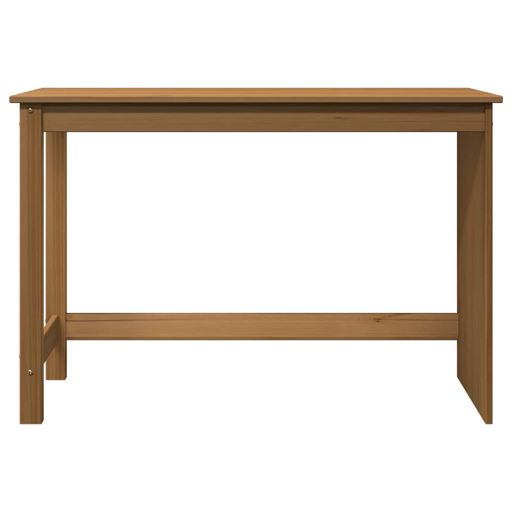 vidaXL Biurko Miodowy brąz 112 x 50 x 75 cm Lite drewno sosnowe