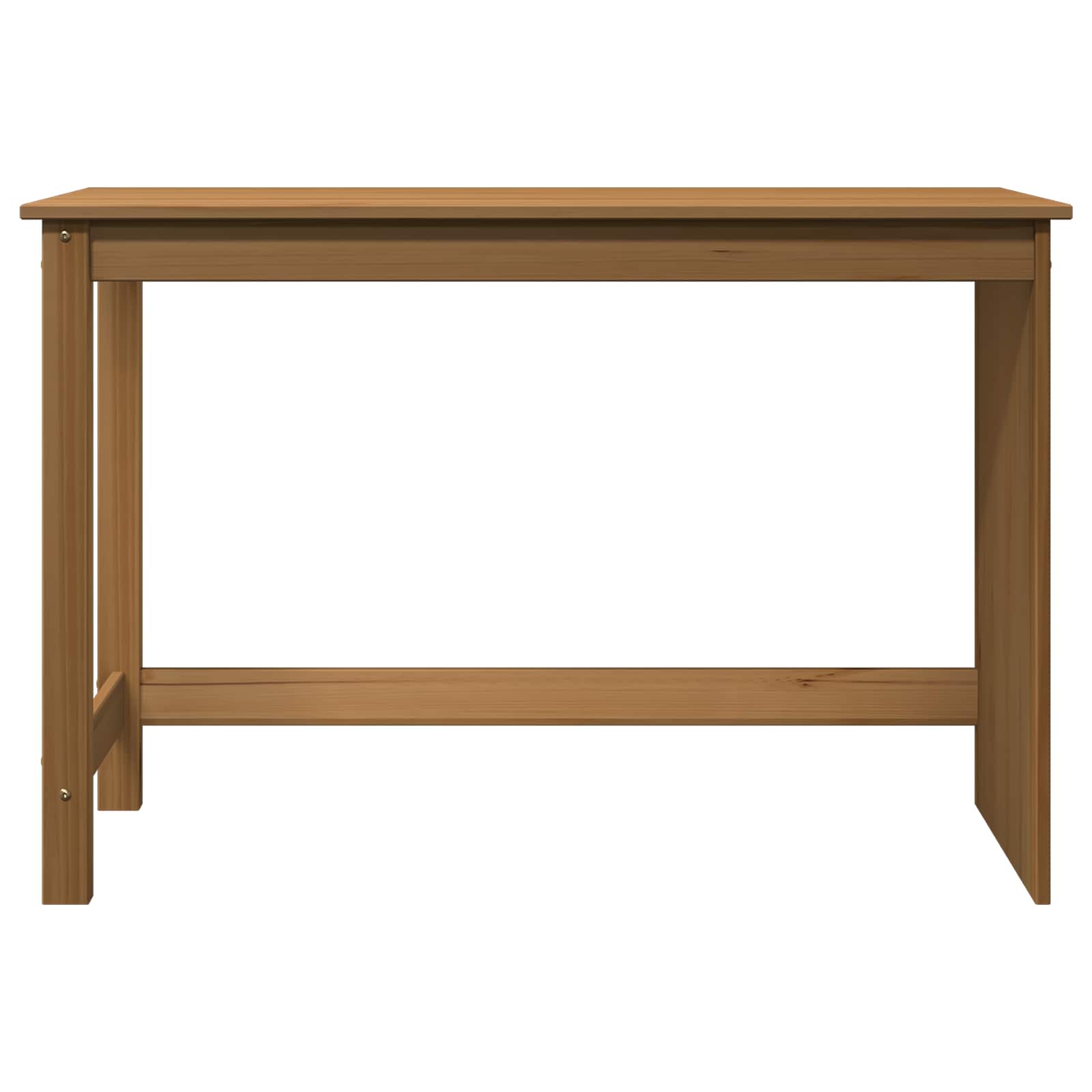 vidaXL Biurko Miodowy brąz 112 x 50 x 75 cm Lite drewno sosnowe