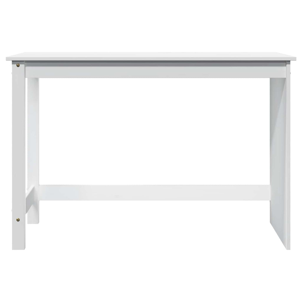 vidaXL Biurko Biały 112 x 50 x 75 cm Lite drewno sosnowe