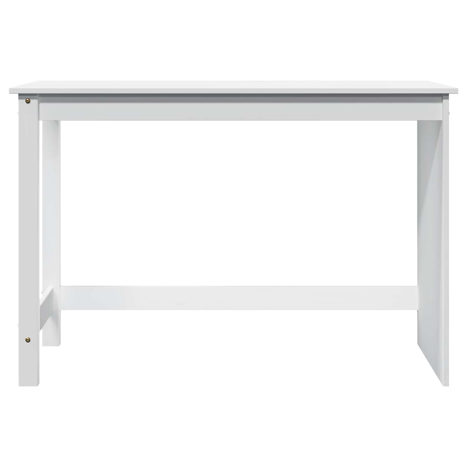 vidaXL Biurko Biały 112 x 50 x 75 cm Lite drewno sosnowe