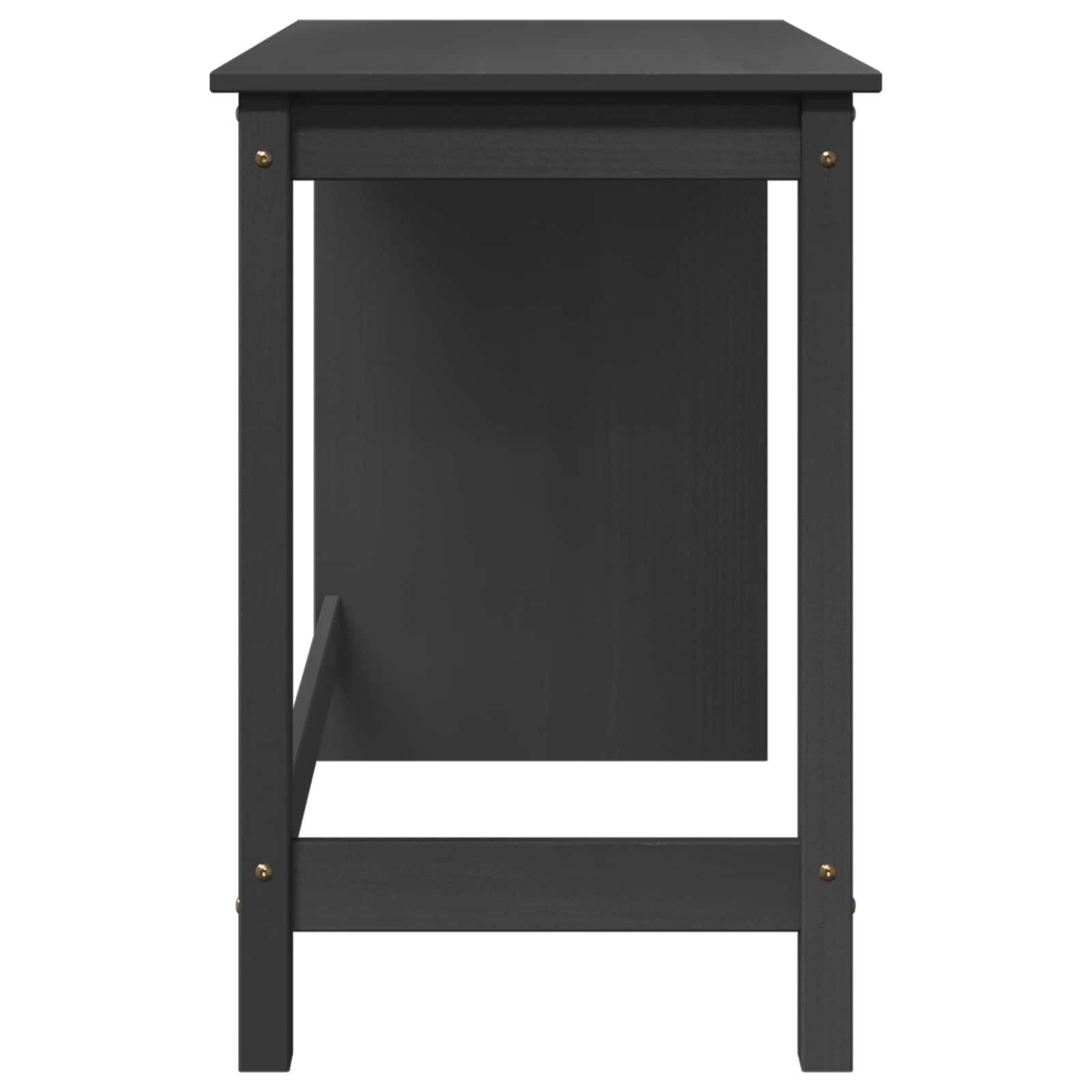 vidaXL Biurko Szary 112 x 50 x 75 cm Lite drewno sosnowe