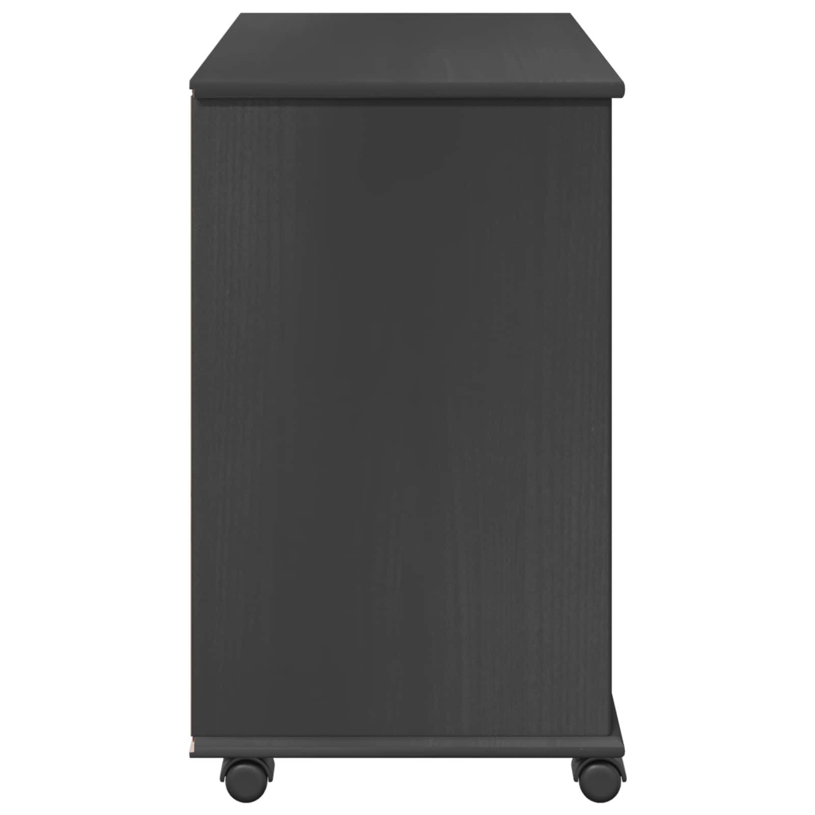 vidaXL Rolkowa szafka Szary 63,5 x 39 x 65,5 cm Lite drewno sosnowe