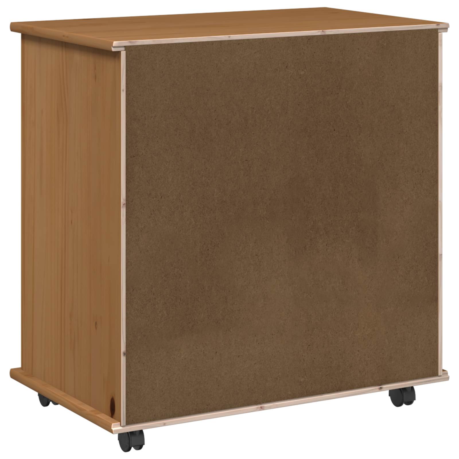 vidaXL Rolkowa szafka z kołem Miodowy brąz 63,5 x 39 x 65,5 cm