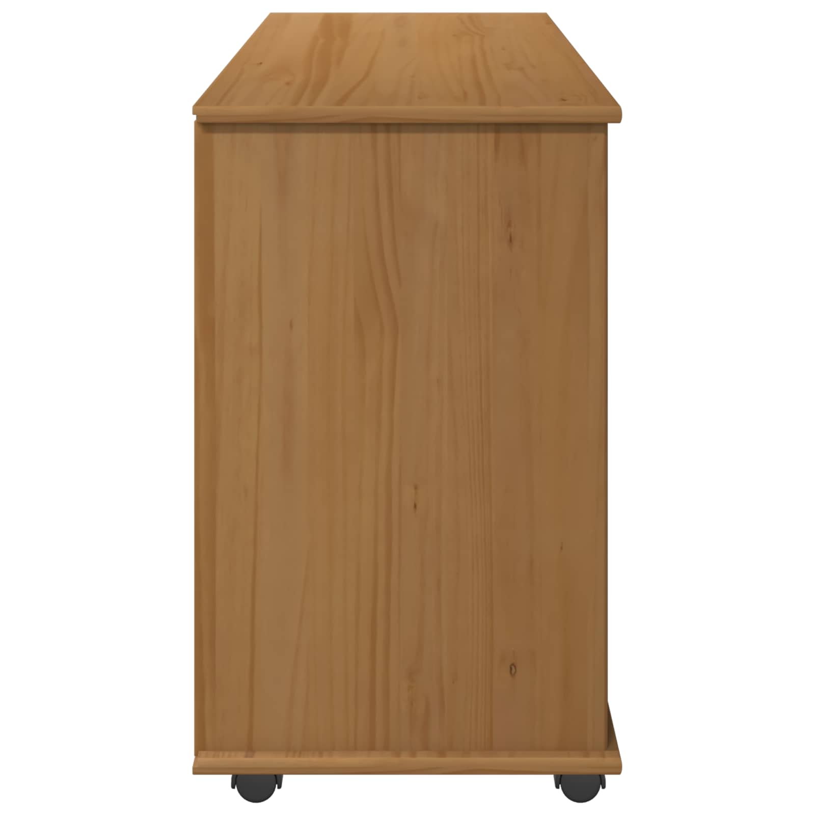 vidaXL Rolkowa szafka z kołem Miodowy brąz 100 x 39 x 65,5 cm