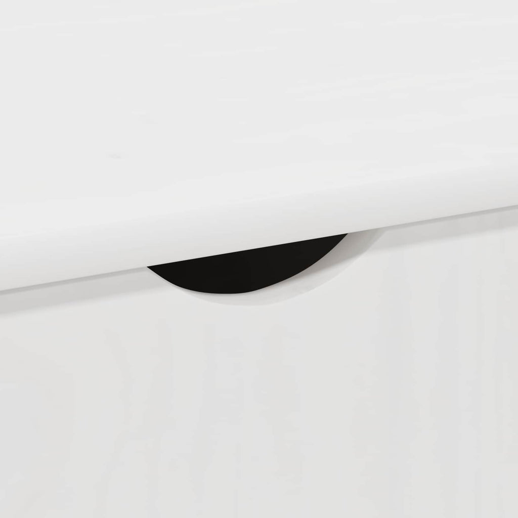 vidaXL Rolkowa szafka Biały 100 x 39 x 65,5 cm Lite drewno sosnowe