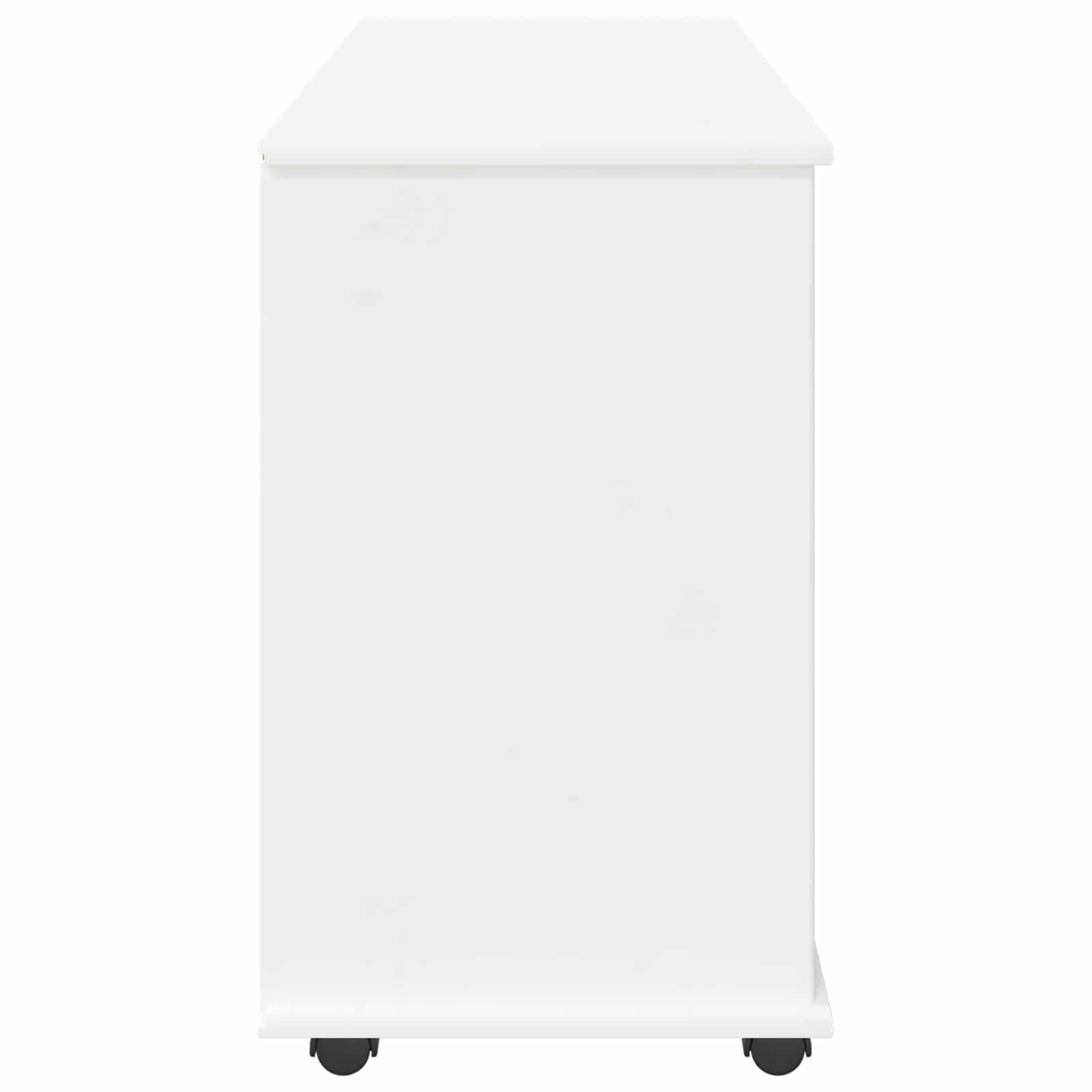 vidaXL Rolkowa szafka Biały 100 x 39 x 65,5 cm Lite drewno sosnowe