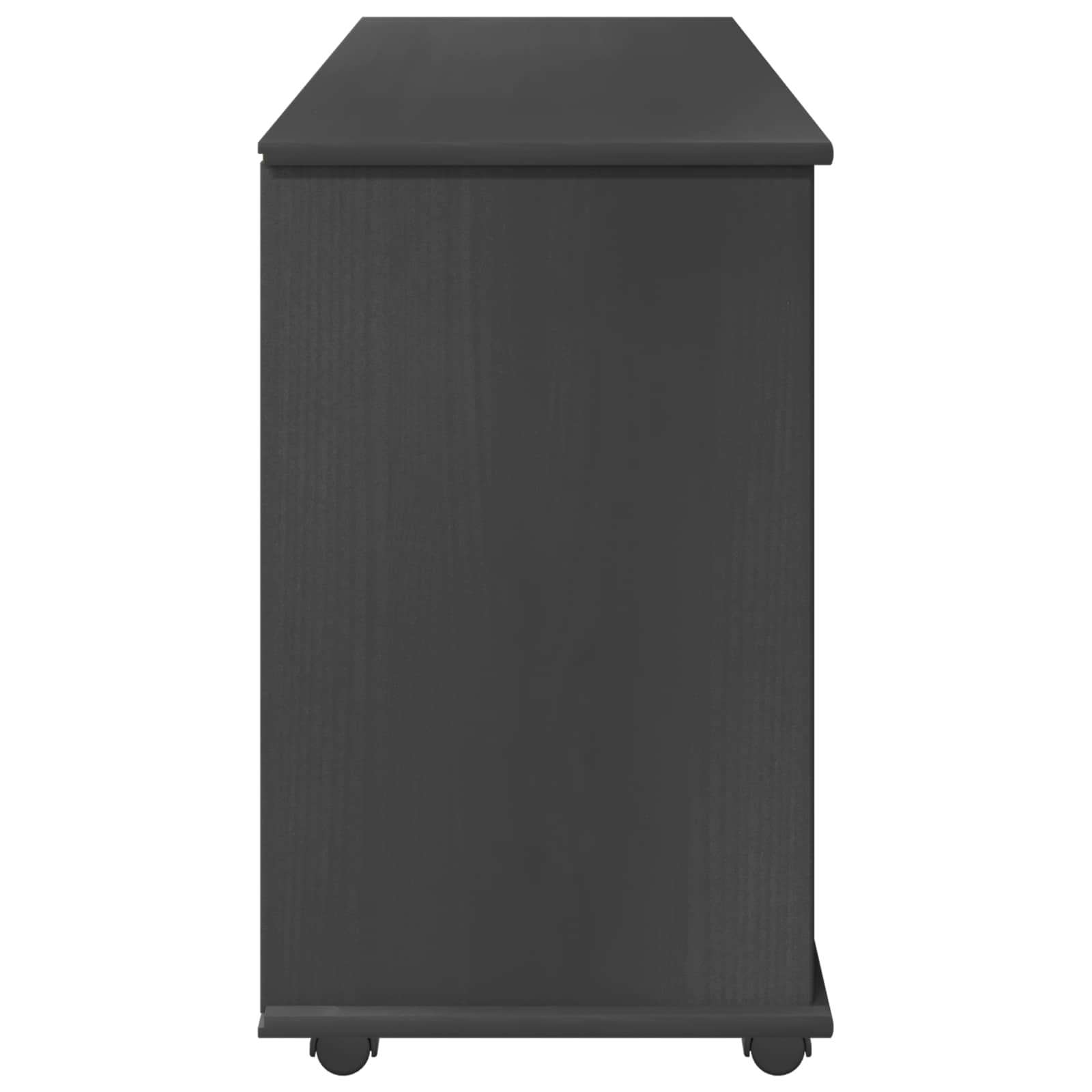 vidaXL Rolkowa szafka Szary 100 x 39 x 65,5 cm Lite drewno sosnowe
