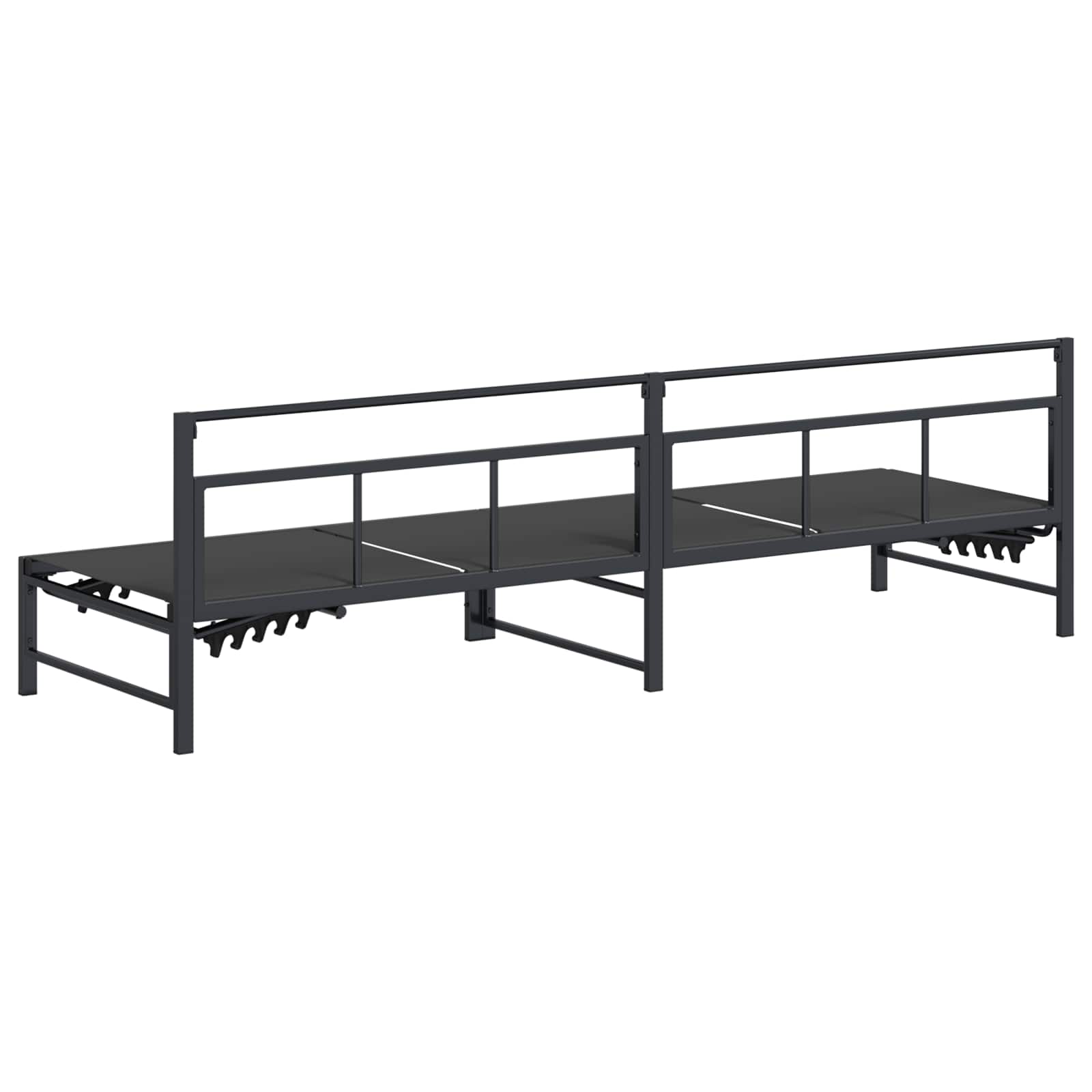 vidaXL Leżak Czarny 200 x 62 x 59,5 cm Textilene
