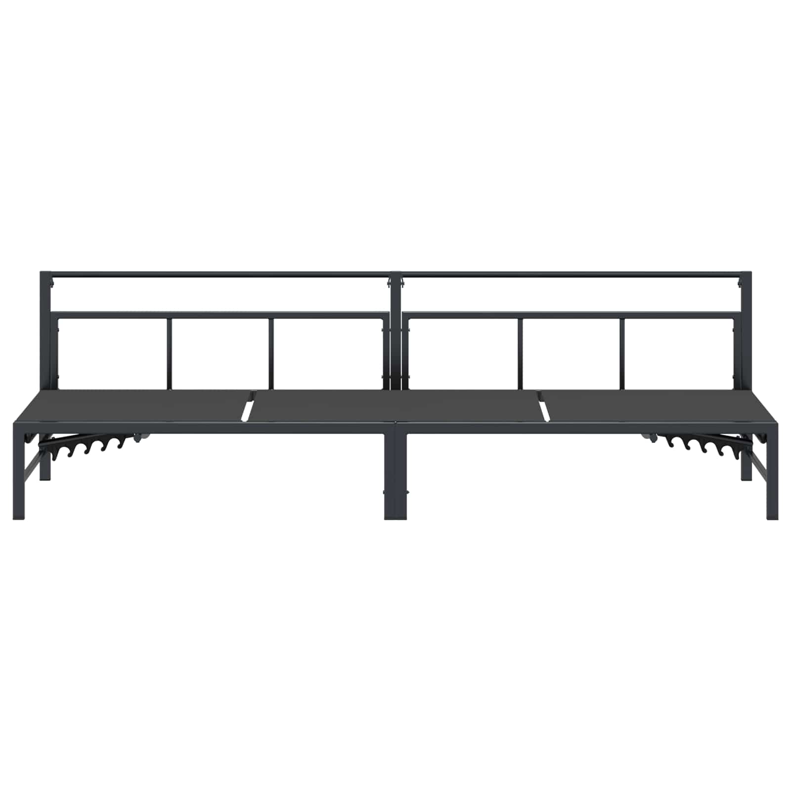 vidaXL Leżak Czarny 200 x 62 x 59,5 cm Textilene