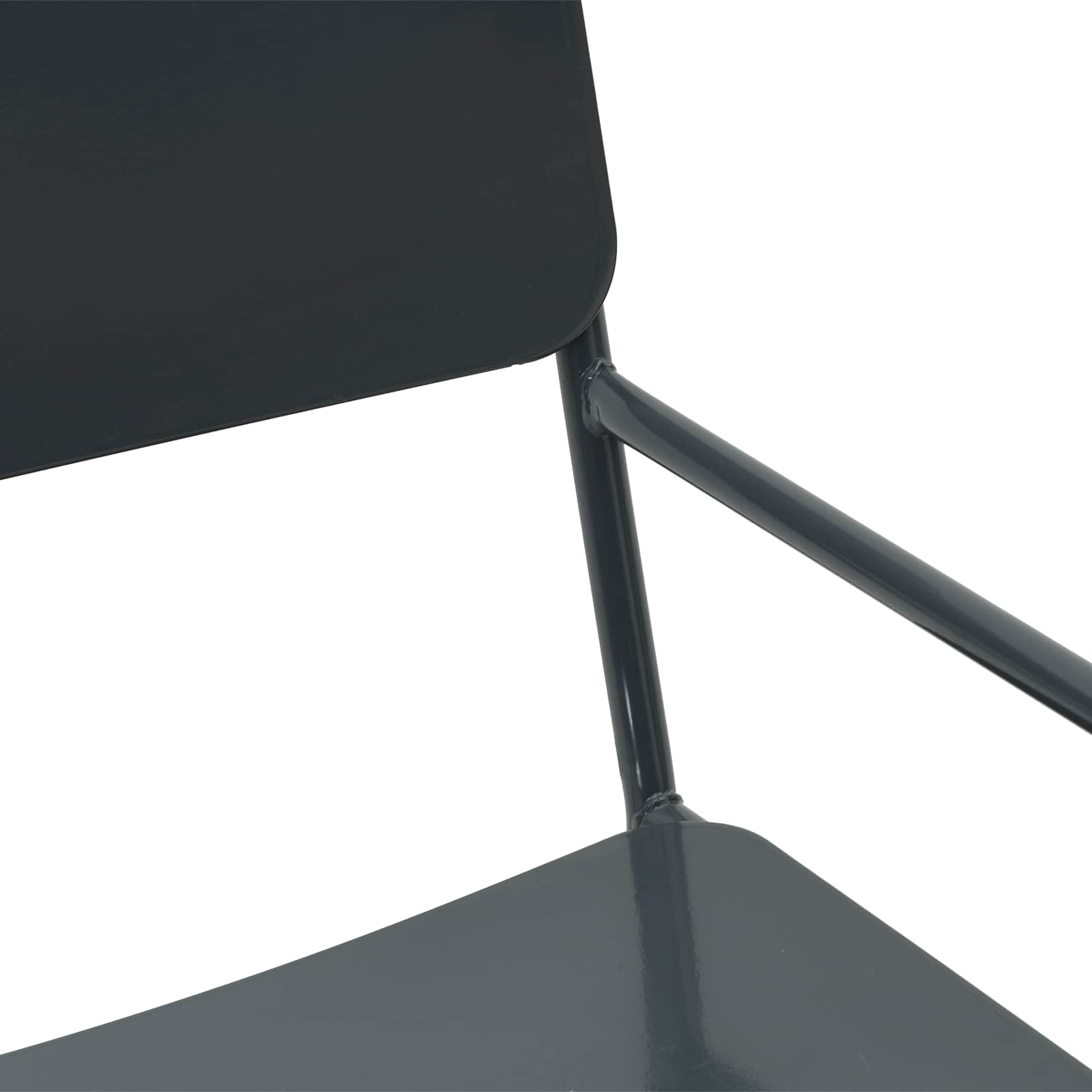 vidaXL Krzesła ogrodowe 2 pcs Antracyt 51 x 55 x 81 cm Stal