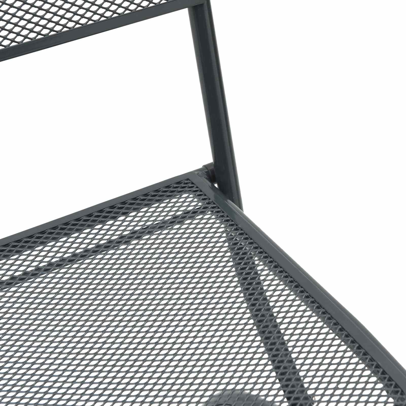 vidaXL Krzesła ogrodowe 2 pcs Antracyt 52,5 x 46 x 82 cm Żelazo