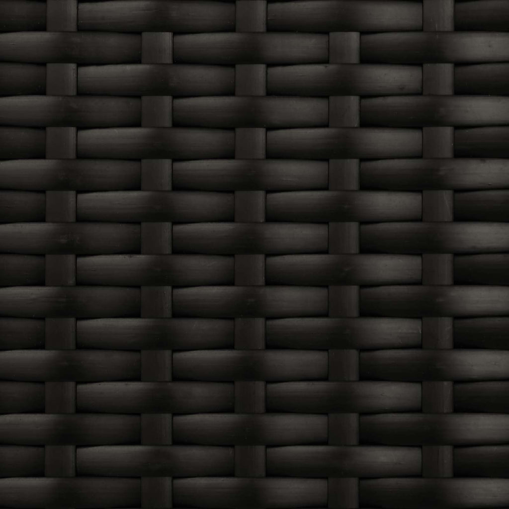 vidaXL Zestaw sof ogrodowych Z regulacją Czarny 164 x 164 x 112 cm