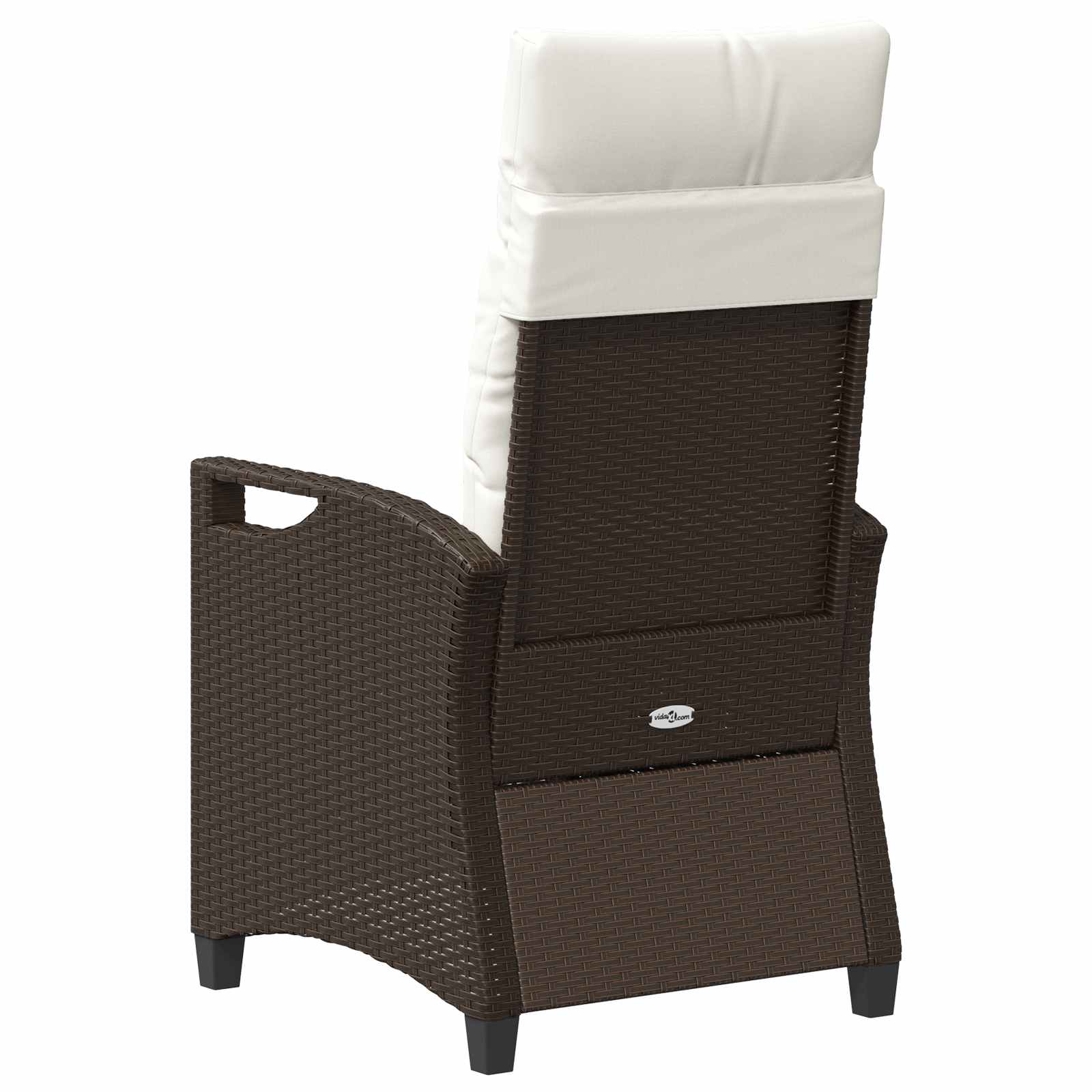 vidaXL Krzesło Ogrodowe 2 pcs Brązowy i Kremowy 56 x 60 x 112 cm