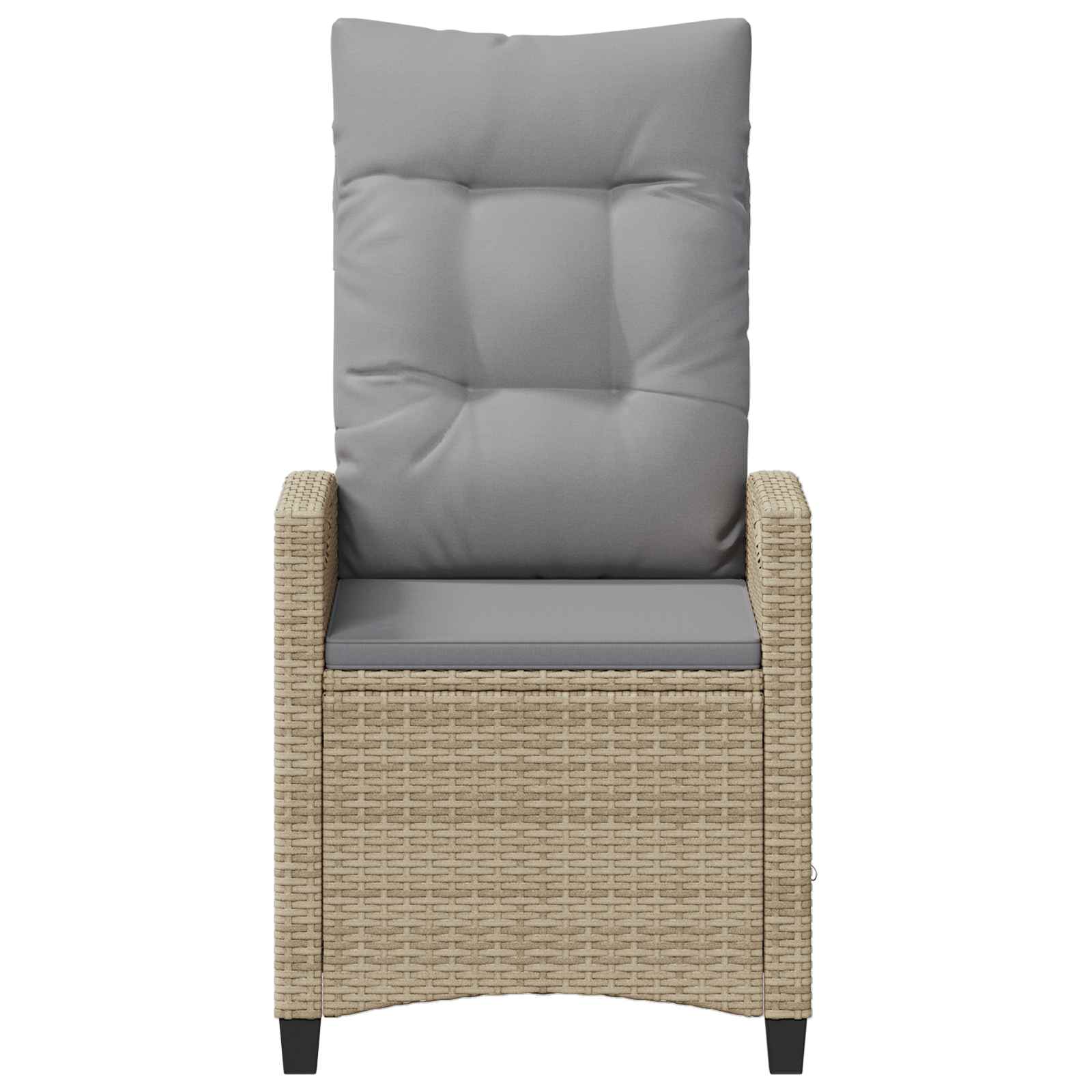 vidaXL Krzesło Ogrodowe 2 pcs Beżowy i jasnoszary 56 x 60 x 112 cm