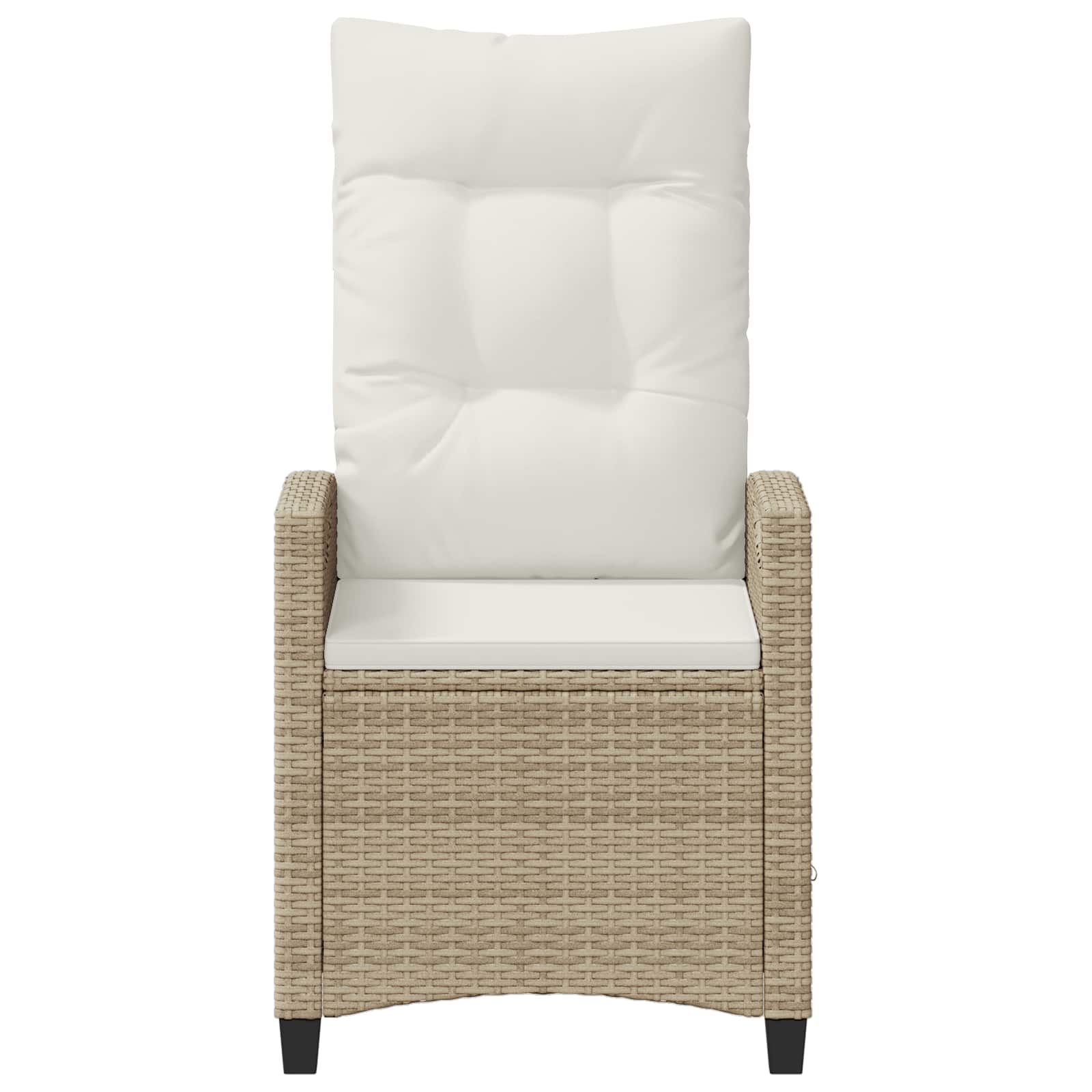 vidaXL Krzesło Ogrodowe 2 pcs Beżowy i kremowy 56 x 60 x 112 cm