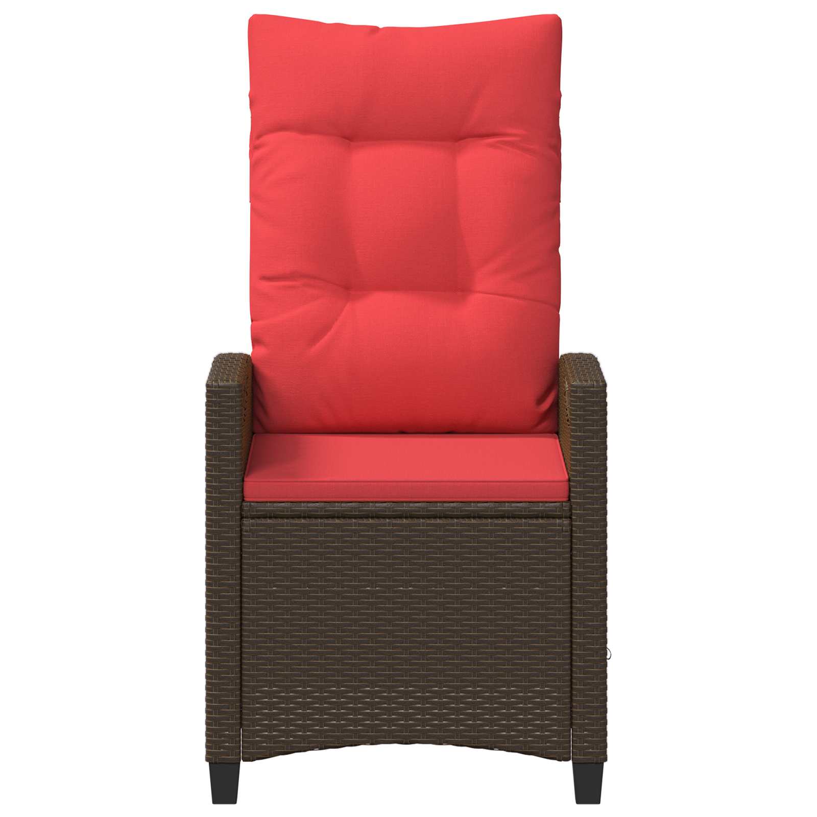 vidaXL Krzesło ogrodowe z regulowanym oparciem 56 x 60 x 112 cm stal