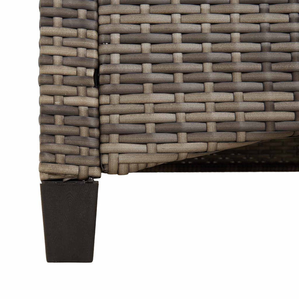 vidaXL Ławka ogrodowa z poduszką Szary i ciemnoszary 105 x 60 x 112 cm